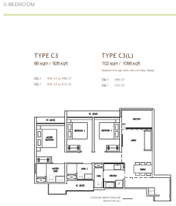 the-botany-at-dairy-farm-floor-plan-3-bedroom-type-c3-926sqft